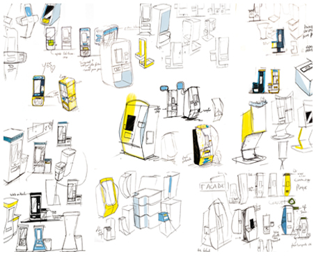 designer produit industriel borne vente borne multimedia poste